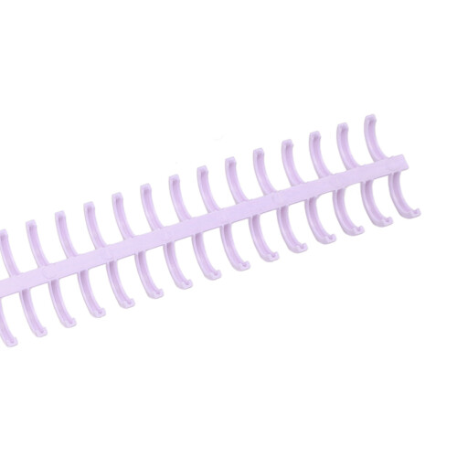 Lilac Plastic Binding Combs Set - 10pcs for 30 Hole Loose Leaf 2