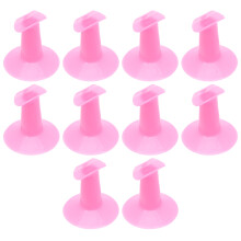 10Stk Kunststoff Fingerhalter Stütze Für Nagelkunst Design Zubehör