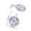 2Pcs White Plastic Refrigerator Freezer Thermometer Accurate Dual Use 2
