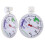 2Pcs White Plastic Refrigerator Freezer Thermometer Accurate Dual Use 10