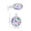 2Pcs White Plastic Refrigerator Freezer Thermometer Accurate Dual Use 3