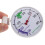 2Pcs White Plastic Refrigerator Freezer Thermometer Accurate Dual Use 7