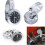 Mini Wasserdichte 7/8" Lenkerhalterung Digitaluhr (Silber) 1