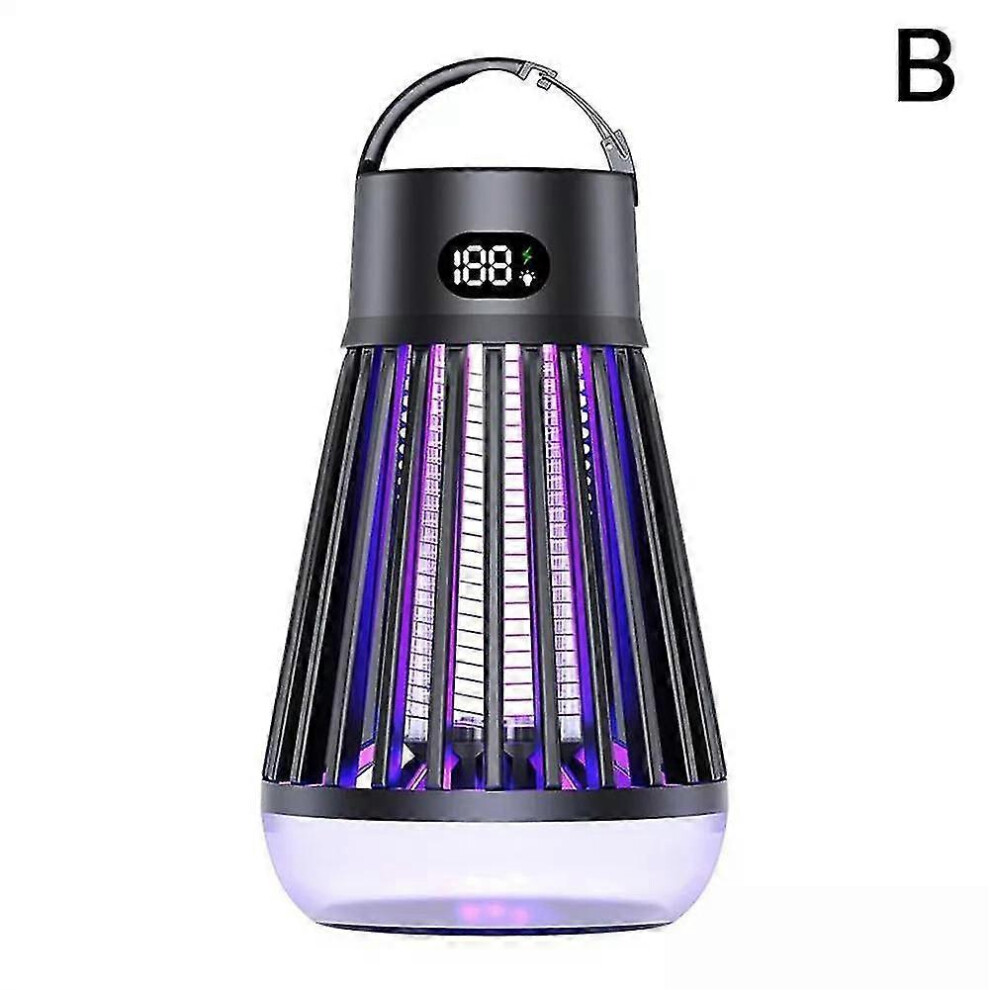 Kikidex (As Show, ) New Zappify Mosquito Zapper Usb Rechargeable Portable Zapper Black