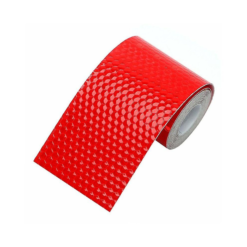 Kikidex (As Show, One Size) 3M Reflective Safety Self-Adhesive Warning Tape Night Visibility For Car/Truck - Red