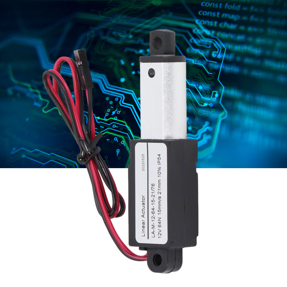 Small 12V Electric Linear Actuator 21Mm Stroke Aluminum Abs Agriculture Use 8271357080058