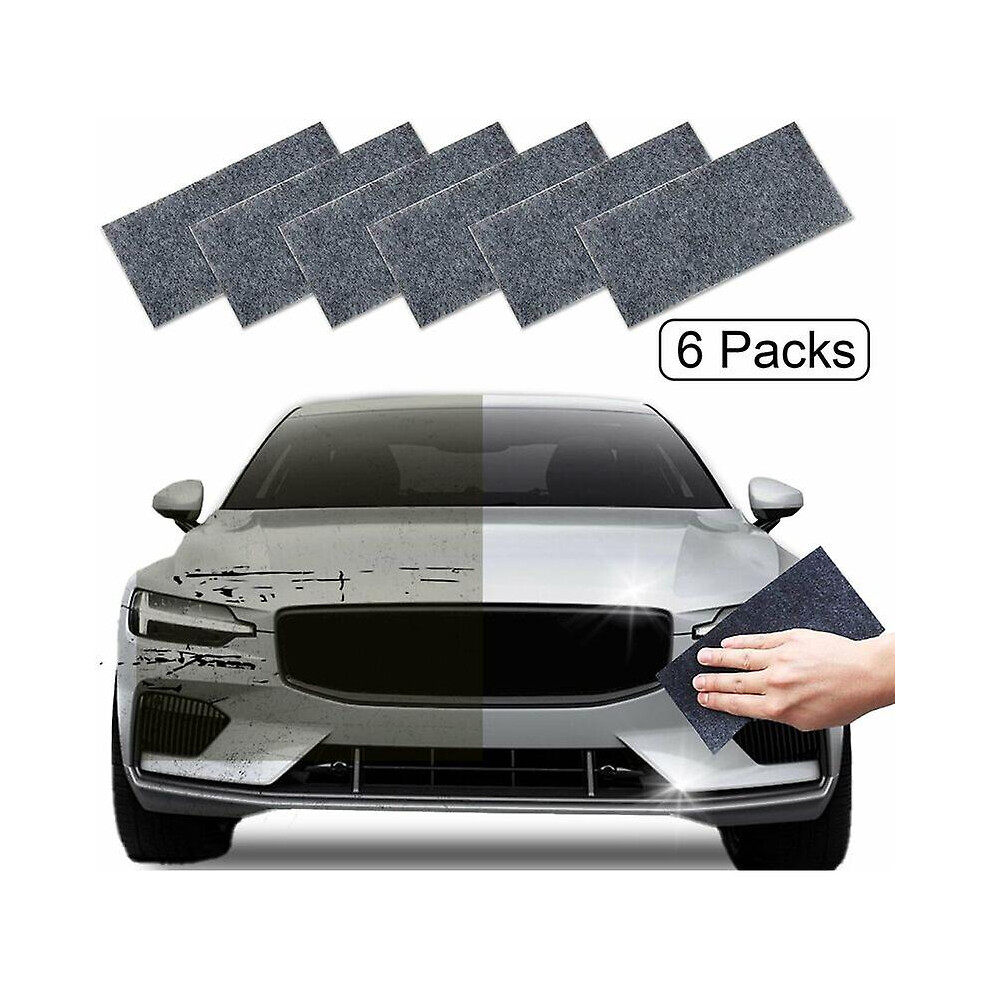 Kikidex (As Show, One Size) 6 Pack Nano Sparkle Cloth Car Scratch Repair Cloth Nano Magic Cloth For Car New