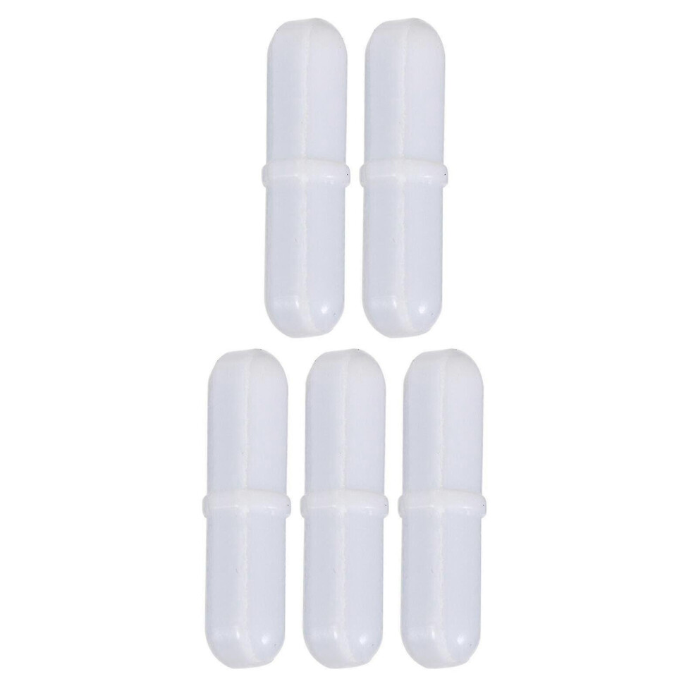 Kikidex (As Show, One Size) 5Pcs Magnetic Stirrer Mixer Stir Bars Stirring Bars Stir Rod Bars White