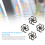 4PCS Bow String Stabilizer Rubber for Archery Recurve & Compound Bows Black 9