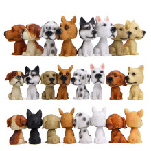 resin auto ornament knikkende spotty hond puppy decoratie