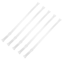 10Pairs White Adjustable Clear Bra Shoulder Straps for Women