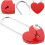 Cuore Antiruggine Rosso Per Diario, 4