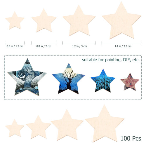 100 1,5-3,5 cm voor patchwork, scrapbooking, diy decor 1