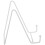 Easel Hanger Wit Metaal 1 Set 5,9x5,5x3 Inch 11