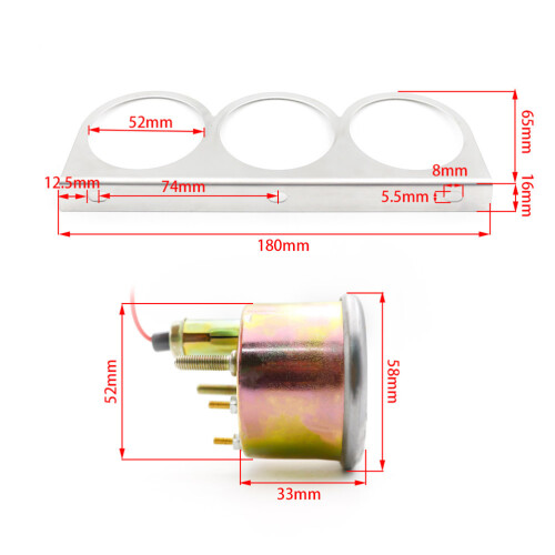 12V , water temperatuur en volt meter - 3-in-1 meetkit 1