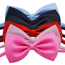 6 kinderstrikje kleding decoratie (zwart rood roze)