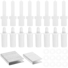 1Set White Plastic Shutter Repair Pins Durable Replacement for Louvers