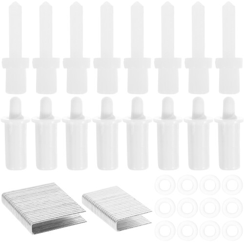 1Set White Plastic Shutter Repair Pins Durable Replacement for Louvers