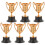 6 plastic handtrofee - prijs en voor winnaar 7