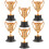 6 plastic handtrofee - prijs en voor winnaar 9