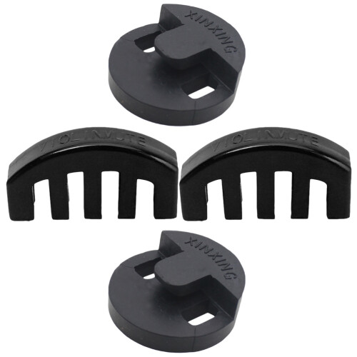 4 Stuks Viool Demper Zwart Rubber