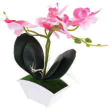 Mini Orchidee Tischpflanze Künstliche Topfpflanze Für Badezimmer
