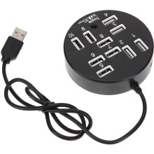 Usb Hub 10 Anschlüsse Für Laptop Desktop Computer