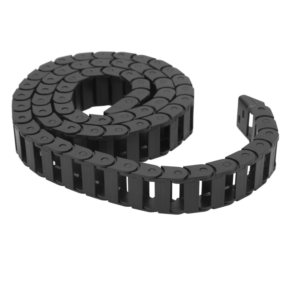 Cable Chain For Cnc Machines 1M Plastic Drag Chain With End Connector Black 8701357083150