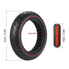 M365 8,5 pulgadas Neumático sólido 656 g Punto Rojo Neumático sin aire