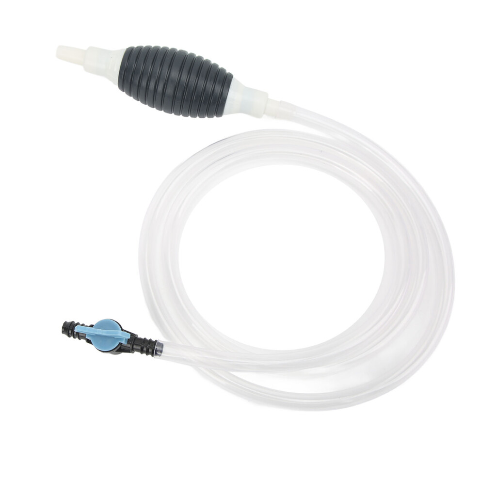 2M Liquid Siphon Pump Manual Fuel Transfer With Hose Suitable For Diesel & Gas 8011357083204