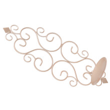 Faltbarer Eisen-Kerzenhalter 37x14.5cm Champagnergold