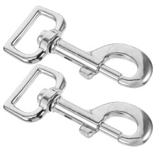 2St Zilveren Hondriem Swivel Snaphaak Zinklegering Eenvoudig Gebruik