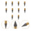 10 stuks Everlasting Pencil vervangbare penpunt, inktloos 2