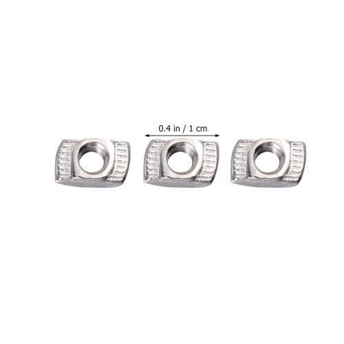 100Pcs European T-Nuts for Aluminum Profile System Drop-in Silver 1