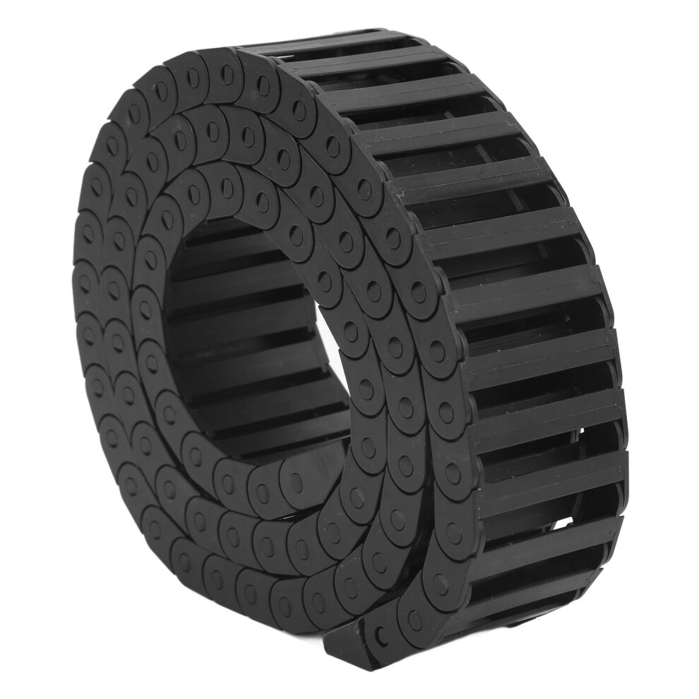 Durable Nylon Pa66 Drag Chain 1M - Heat & Flame Resistant For Cnc Machines Uk Black 3341357086413