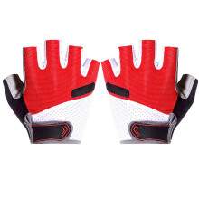 1 paar halfvinger fietshandschoenen xl rood ademend slijtvast