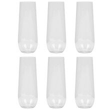 6Stk. Transparente Kunststoffbecher Aus Pet Für Party