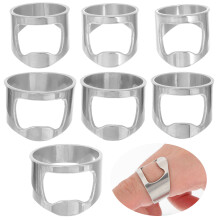 7-teiliges flaschenöffner-ring-set aus , fingerring, schmuck