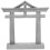 Torii Modell Japanische Landschaftsdekoration 3