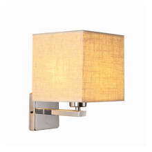 elegante metall wandleuchte für hotelzimmer mit led und -schirm