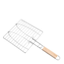 grillkorb für bbq doppelter fischgrillkorb tragbares zubehör camping