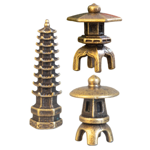 3Stk Mini Turm Für Garten Und Desktop