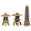 3Stk Mini Turm Für Garten Und Desktop 9
