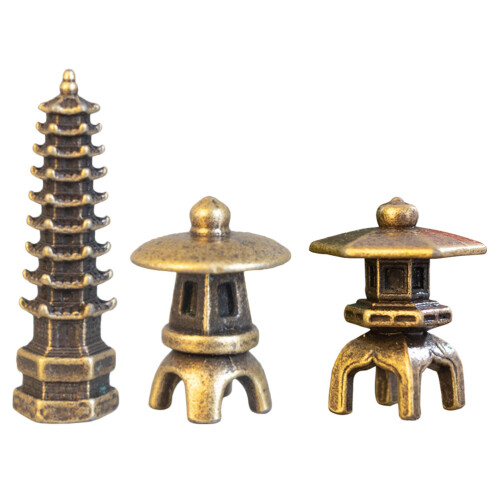 3Stk Mini Turm Für Garten Und Desktop 2