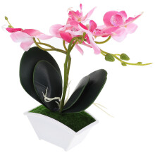 Mini Orchidee Tischpflanze Künstliche Topfpflanze Für Badezimmer