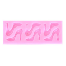 3D Hochhackige Schuhe Form Silikon Für Kuchen Pudding Pink