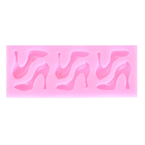 3D Hochhackige Schuhe Form Silikon Für Kuchen Pudding Pink