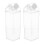 2 Stk. Kunststoff Milchbecher Transparent 500 Ml 1