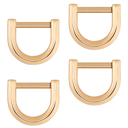 4 D-Anillos Con De Tornillo Para Bolso Correa Clip