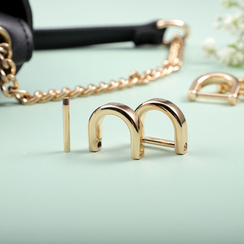 4 D-Anillos Con De Tornillo Para Bolso Correa Clip 2